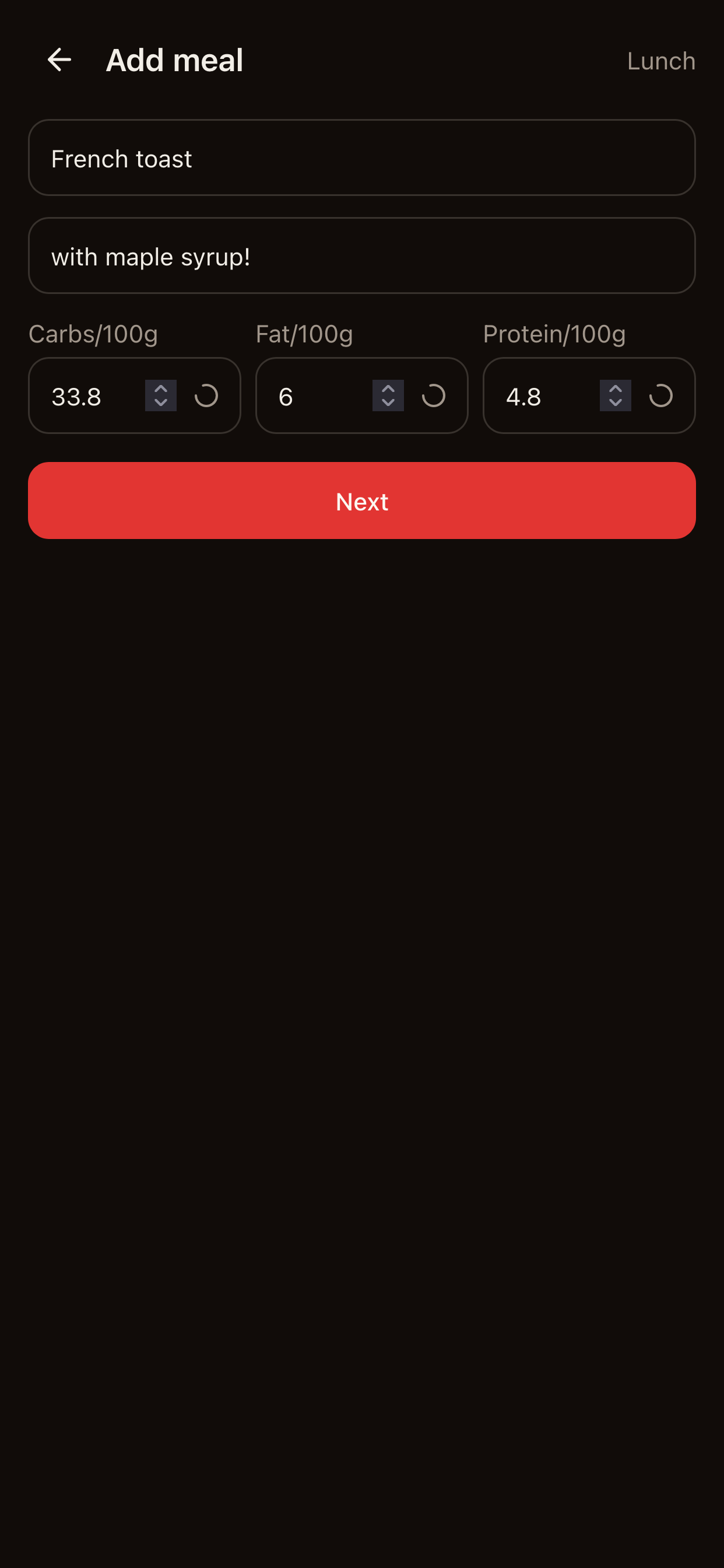 AI-Powered Food Logging